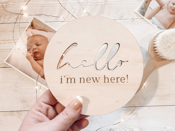 BABY BIRTH ANNOUNCEMENT - HELLO I'M NEW HERE